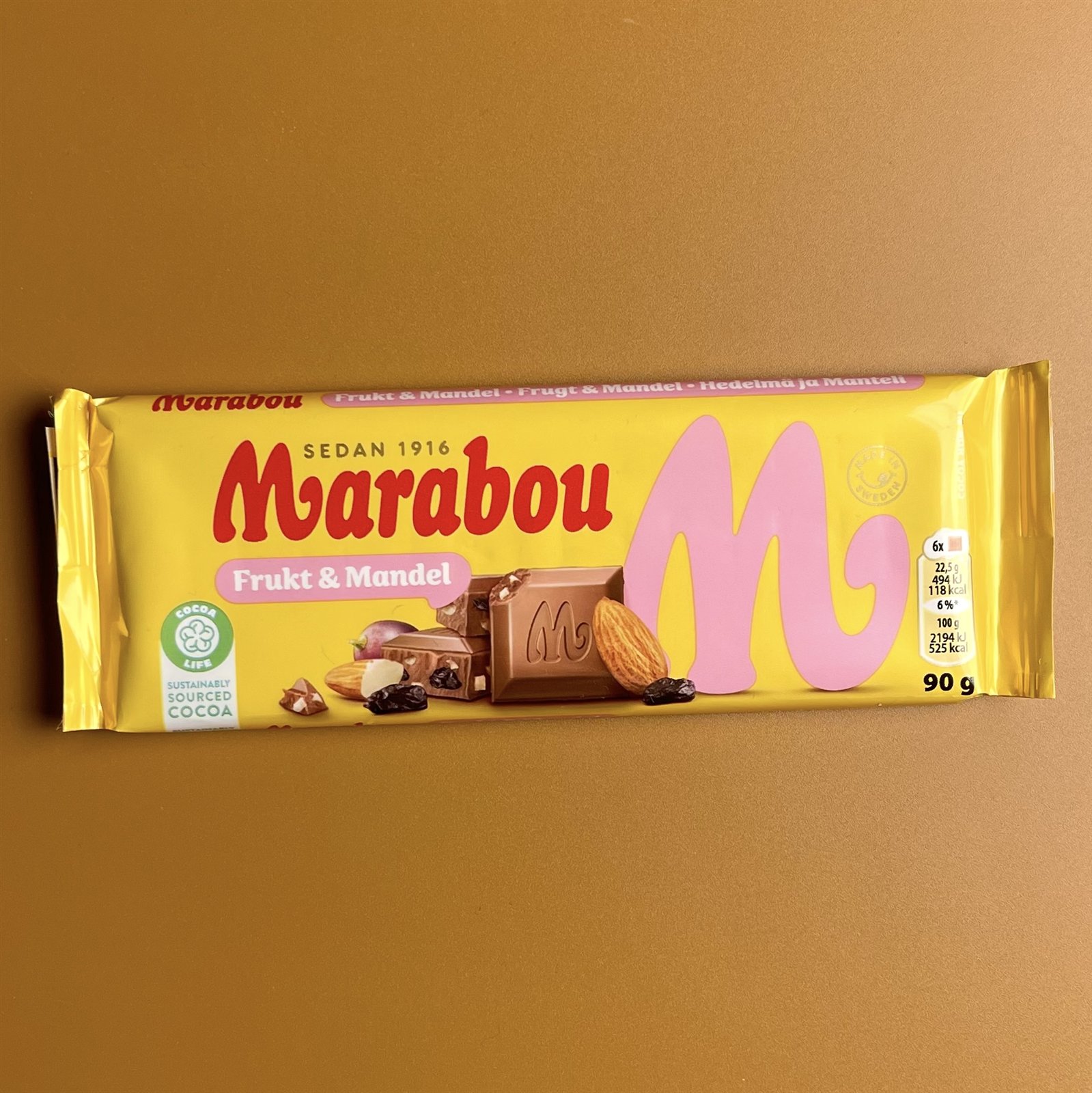 Marabou Frukt & Mandel- 90g